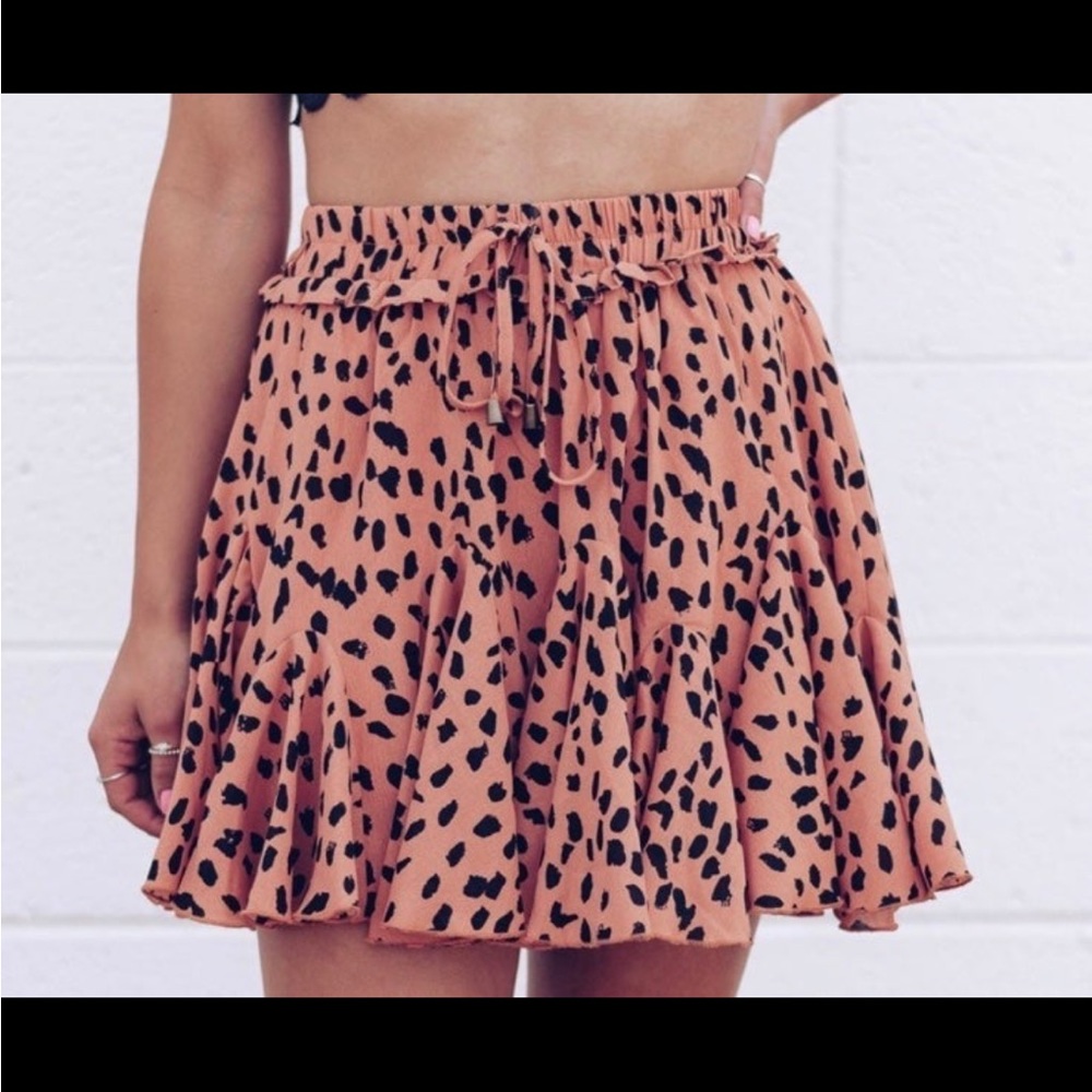 Leopard skirt/skort
